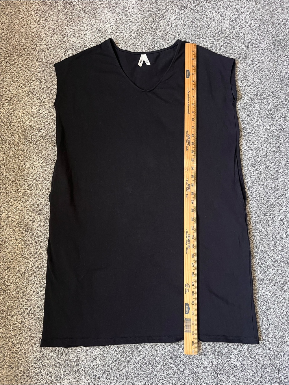 Pact Dress Women Medium BlackV-Neck Organic Cotton T-Shirt Dress Pockets Coverup - Picture 9 of 9